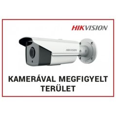   Nestron FM-02 Magyar nyelvű figyelmeztető matrica: "Kamerával megfigyelt terület"; 148x105 mm