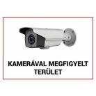Nestron FTB-KMT01 Műanyag figyelmeztető tábla: "Kamerával megfigyelt terület"; 210x300x1 mm