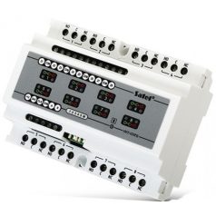   Satel INT-IORS DIN sínre szerelhető zóna- és kimenetbővítő modul INTEGRA és ACCO rendszerekhez; 8 be-/8 kimenet