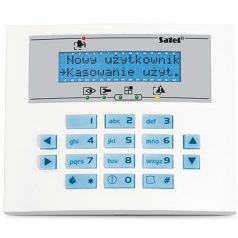   Satel INT-KLCDS-BL LCD kezelő INTEGRA központokhoz; kék háttérfény és kijelző