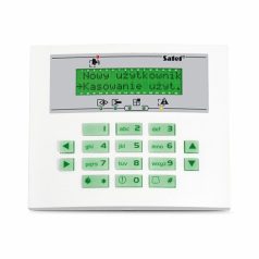   Satel INT-KLCDS-GR LCD kezelő INTEGRA központokhoz; zöld háttérfény és kijelző
