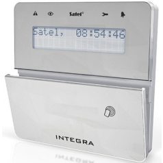   Satel INT-KLFR-SSW LCD kezelő INTEGRA központokhoz; kártyaolvasóval és lenyíló billentyűzetvédővel