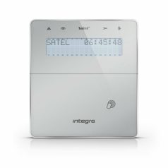   Satel INT-KWRL-SSW Vezeték nélküli LCD kezelő INTEGRA központokhoz; kártyaolvasóval és lenyíló billentyűzetvédővel