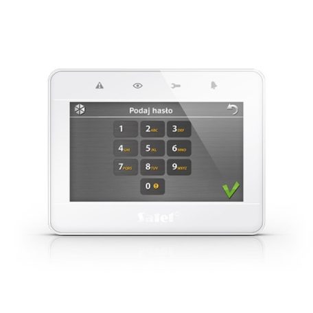 Satel INT-TSG-W 4.3" érintőképernyős kezelő; fehér