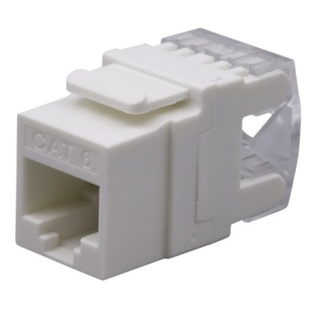Nestron NPN-KEY-1C6U-180C Keystone UTP csatlakozó; Cat6; 180°; dual IDC (Krone/110)
