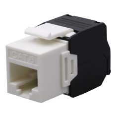   Nestron NPN-KEY-1C6U-180WT Keystone UTP csatlakozó; Cat6; 180°; szerszám nélkül szerelhető