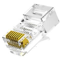   Nestron NPN-RJ45-1C5U-PC100 UTP RJ45 csatlakozó; Cat5e; fali és patch kábelekhez; 100 db/csomag