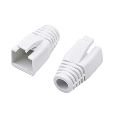 Nestron NPN-RJ45-1SRB-W100 Törésgátló RJ45 csatlakozóhoz; 100 db/csomag; fehér