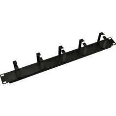   Nestron NRCM-RI-1M 19" kábel rendező panel; 1U; vízszintes; fém