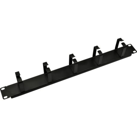 Nestron NRCM-RI-1M 19" kábel rendező panel; 1U; vízszintes; fém