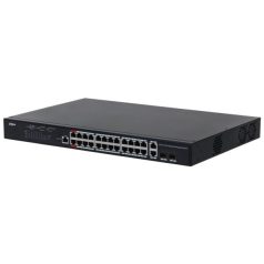   Dahua PFS4226-24GT-370 26 portos PoE switch (370 W); 22 Gbit PoE+ / 2 Gbit HiPoE / 2 combo uplink port; menedzselhető