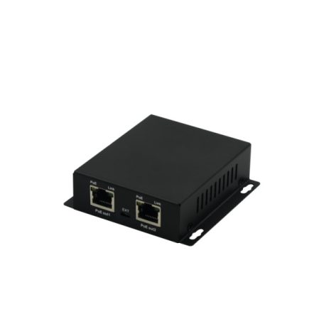 Nestron PSE-EG102 2 portos gigabit ethernet PoE extender; 30 W; max. 250 méter; túlfeszültség védelem; IP30