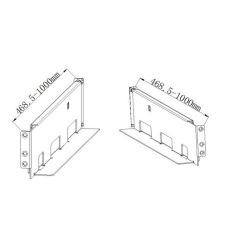   Hikvision R Series UPS Rack Slide 4-post UPS rack sín R szériához