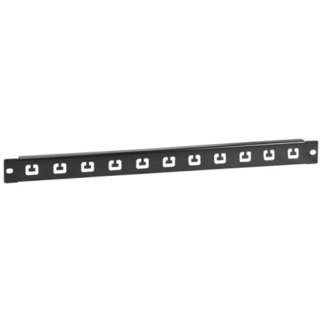 Pulsar RAOK-1T 19" kábel rendező panel; 1U; vízszintes; sík; fém