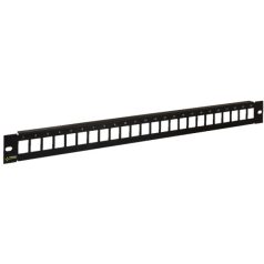   Pulsar RAP-RJ45 19" keystone patch panel; 24 port; árnyékolatlan