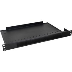   Pulsar RAPS-1P 19" fésűs kábel átvezető panel polccal; 1U; 443x324mm