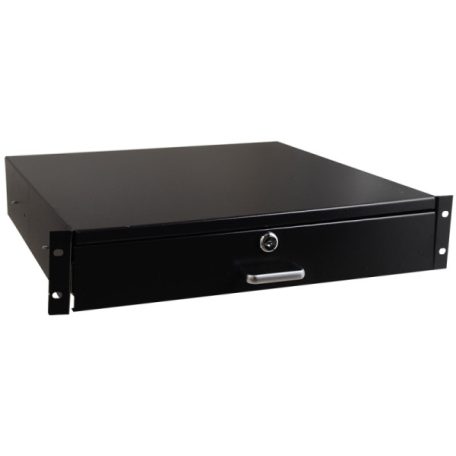 Pulsar RASR2 2U zárható kihúzható fiók 19" rack szekrényekhez