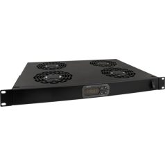   Pulsar RAWP-1R 19" ventilátor panel beépített termosztáttal; 1U; 4 ventilátor