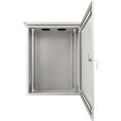   Pulsar RK1564-G 19" 15U 600x400 fali rack szekrény; készre szerelt; vandálbiztos; szürke