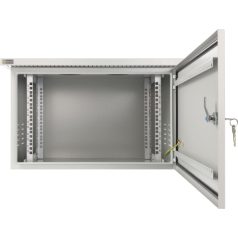   Pulsar RK664-G 19" 6U 600x400 fali rack szekrény; készre szerelt; vandálbiztos; szürke