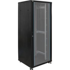   Pulsar RS4288 19" 42U 800x800 álló rack szekrény; lapra szerelt; fekete