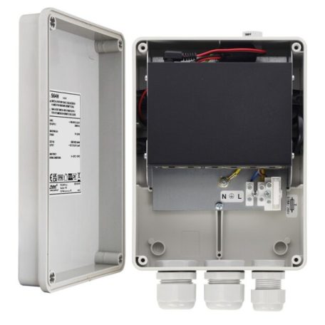 Pulsar S64H 6 portos PoE switch (30 W) kültéri dobozban; 4 PoE + 2 uplink port; nem menedzselhető