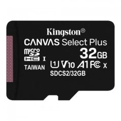   Kingston SDCS2/32GB 32GB microSD kártya; microSDHC; UHS-I Speed Class; U1; V10; adapterrel