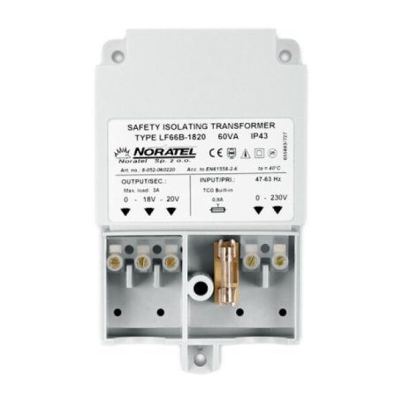 Pulsar TR 60 VA Transzformátor; 230 VAC/20 VAC, 60 VA; OPU-3 P és OPU-4 P dobozhoz