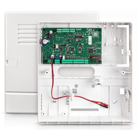 Satel VERSA IP 4-30 zónás riasztóközpont beépített PSTN/ETH egységgel; műanyag ház