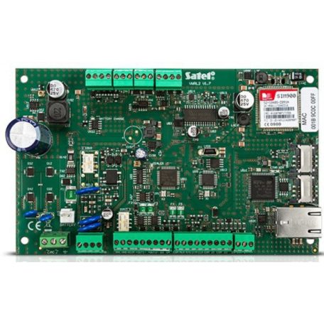 Satel VERSA Plus 4-30 zónás riasztóközpont beépített PSTN/GSM/ETH egységgel; műanyag ház és sziréna