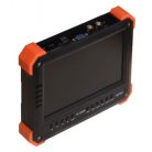 Hikvision X41T THD tesztmonitor; 7" LCD kijelző; 800x480 felbontás; analóg és TVI kamerákhoz