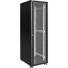   Pulsar ZRS4268 19" 42U 600x800 álló rack szekrény; készre szerelt; fekete