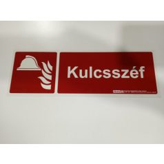 UTÁNVILÁGÍTÓ tábla kulcsszéf felirattal